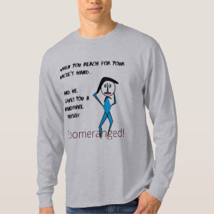 Grey - Uncle Handshake- Long Sleeve Boomeranged T-Shirt