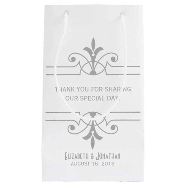 Grey v2 Fancy Ornamental Gift Bag (Front)