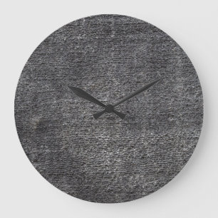 Grey velours anthracite carpet vintage rug large clock