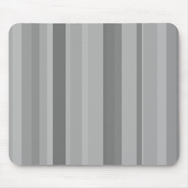 Grey vertical stripes mouse mat (Front)