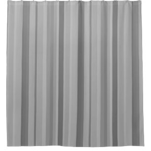 Grey vertical stripes shower curtain