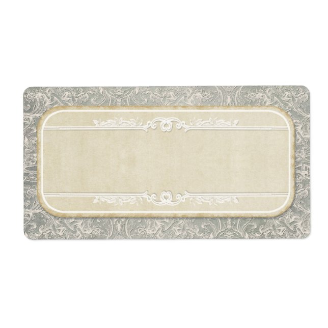 Grey Vintage French Regency Lace Weddings (Front)