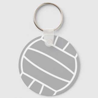 grey volleyball ball logo symbol key ring