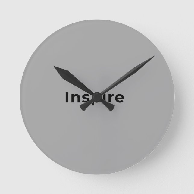 Grey wall clock (Front)