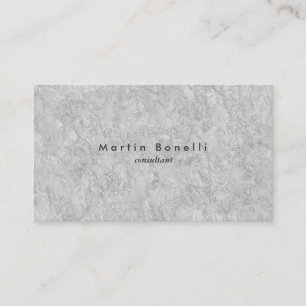Grey Wall Modern Minimalist Plain Simple Business Card