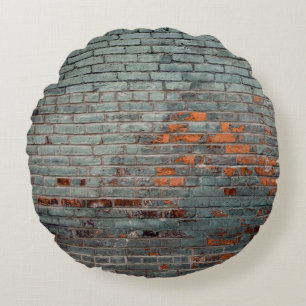 Grey wall paint round cushion