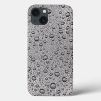 Grey water droplets Case-Mate iPhone case