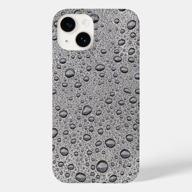 Grey water droplets  Case-Mate iPhone case (Back)