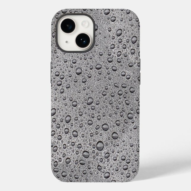 Grey water droplets  Case-Mate iPhone case (Back)