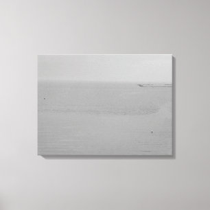 Grey Water, Fog and Rain Landscape Canvas Print