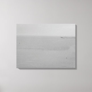 Grey Water, Fog and Rain Landscape Canvas Print