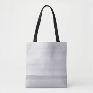 Grey Watercolor Brushstrokes Tote Bag