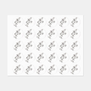 Grey watercolor Flower