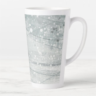 Grey watercolor latte mug