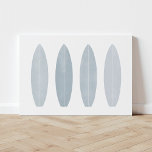 Grey Watercolor Surfboards Canvas Print<br><div class="desc">Bring a beachy vibe to any room with this watercolor surfboard print.</div>