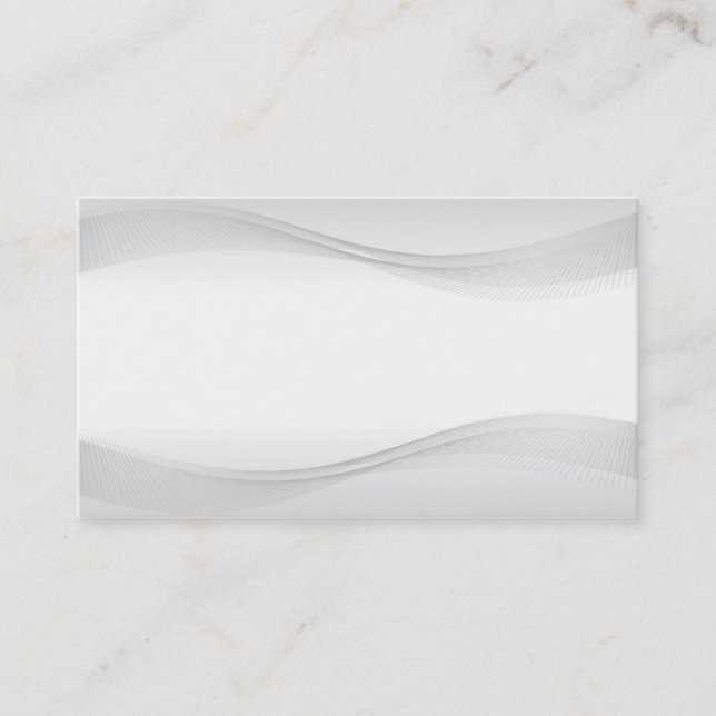 grey waves business card (Front)
