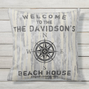 Grey Weathered Wood Cushion