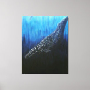 Grey whale canvas print