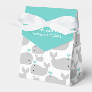 Grey Whale Theme Baby Shower Favour Box