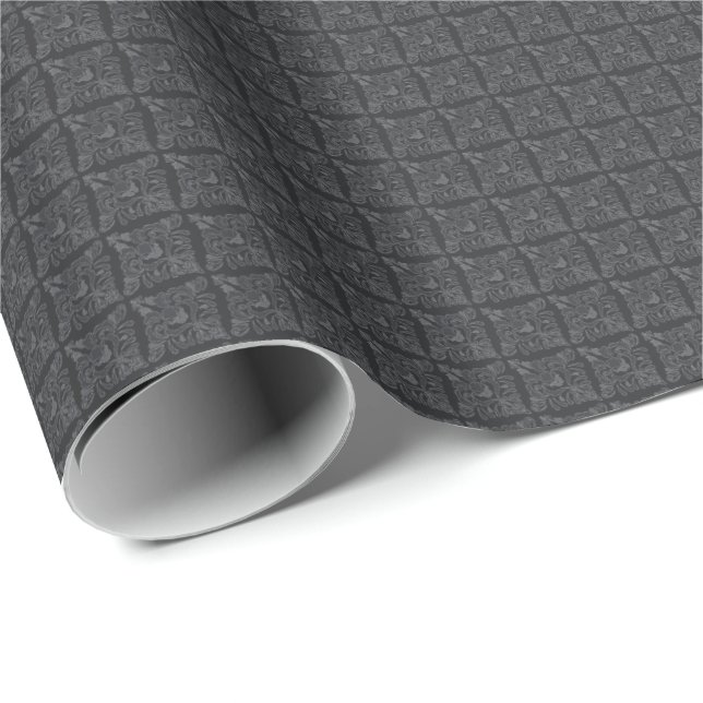 Grey Whisp Wrapping Paper (Roll Corner)