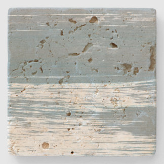 Grey, white and blue lines stone coaster