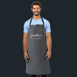 Grey White Best Chef ever Custom Your Kitchen  Apron<br><div class="desc">Get ready to bake up a storm with our White type Best Chef ever Custom Your Kitchen Grey Apron. This personalised apron is the perfect accessory for the sweet baker in your life. Customise it with your own name to make it truly unique. The apron comes in a contemporary grey...</div>