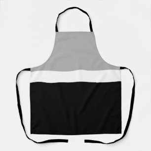 Grey White Black Colours Style Design  Apron