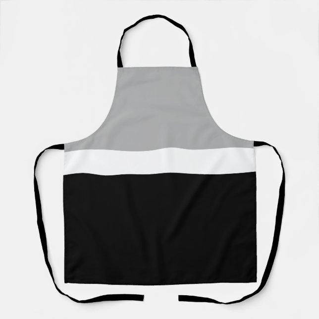 Grey White Black Colours Style Design  Apron (Front)