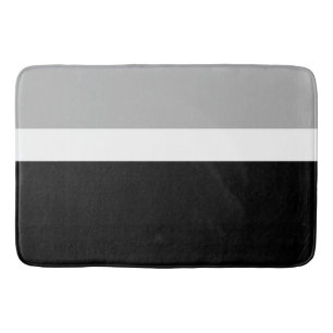 Grey White Black Colours Style Design Bath Mat