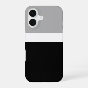 Grey White Black Colours Style Design iPhone 16 Case