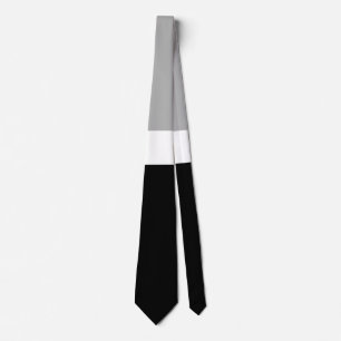 Grey White Black Colours Style Design Tie