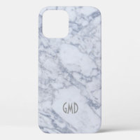 Grey & White Marble Stone Print