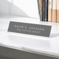Grey White Modern Elegant Professional Classy