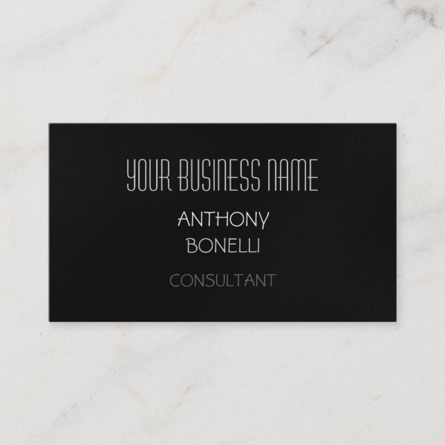 Grey White Modern Pattern Charming Business Card (Front)