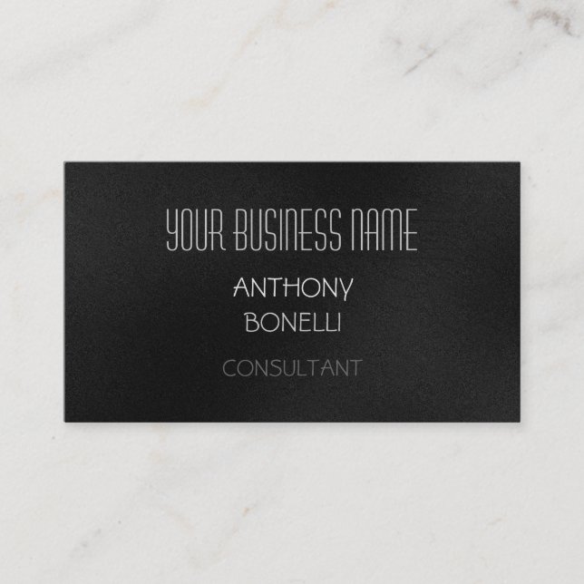 Grey White Modern Pattern Charming Business Card (Front)