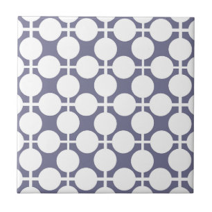 grey white polka dot and check pattern tile