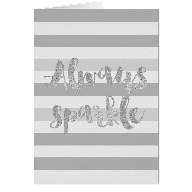 Grey White Stripes Sparkle (Front)