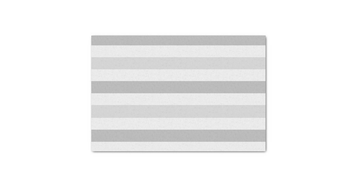 Grey White Stripes Tissue Paper Zazzle