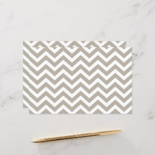 Grey & White Thick Chevron Wedding V4 Cardstock