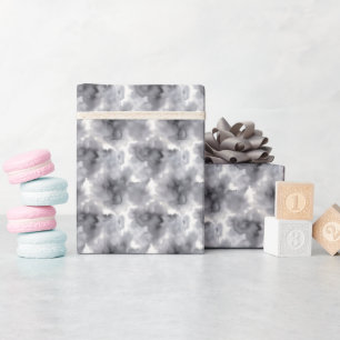 Grey & White Watercolor Wrapping Paper
