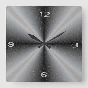 Grey /white with Snow Background >Wall Clocks