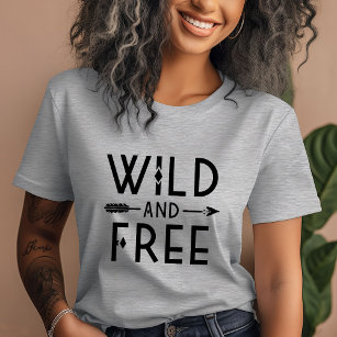 Grey Wild and Free T-Shirt