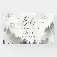 Grey Winter Wonderland Baby Shower