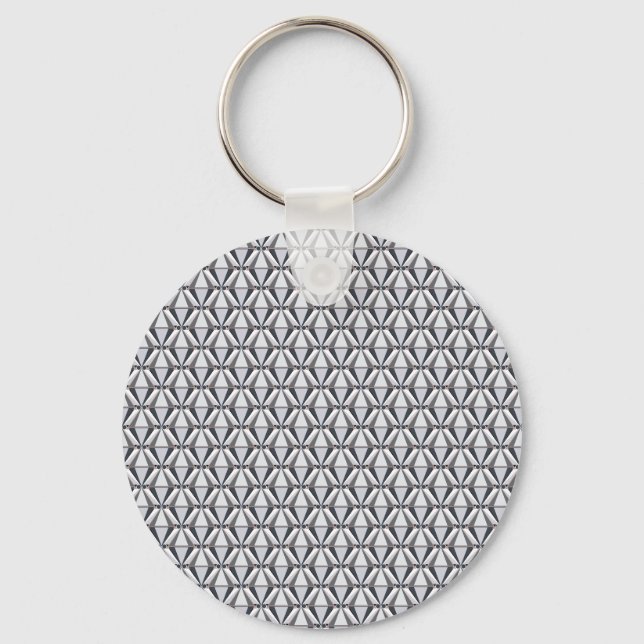 Grey with Pink Key Ring (Front)