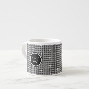 Grey with Silver Accent Houndstooth Speciality Mug