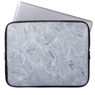 Grey with white and black pattern laptop sleeve