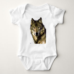 Grey Wolf Baby Bodysuit