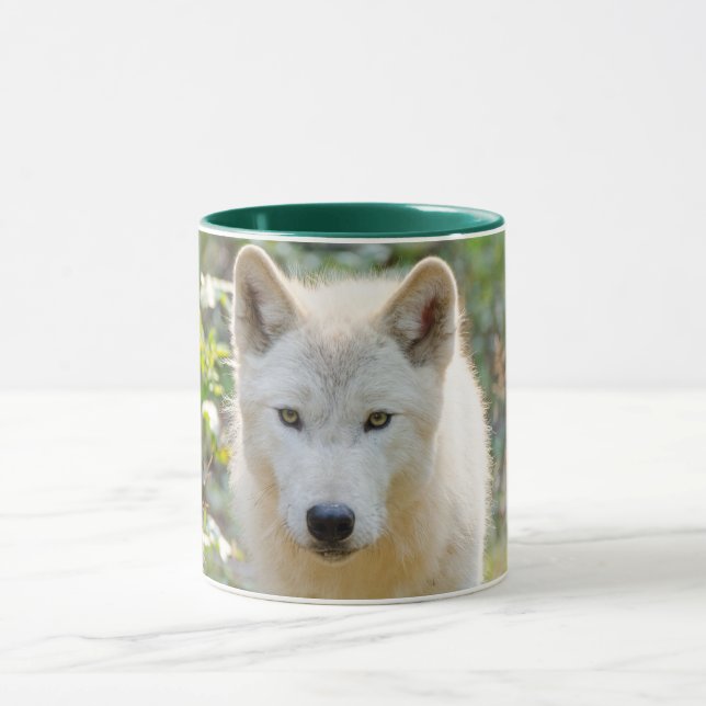 Grey Wolf, Canadian Animal Photography Mug (Center)