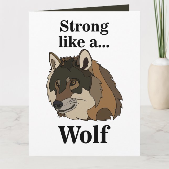 Grey Wolf Card (Front)