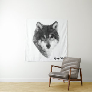 Grey Wolf charming Tapestry